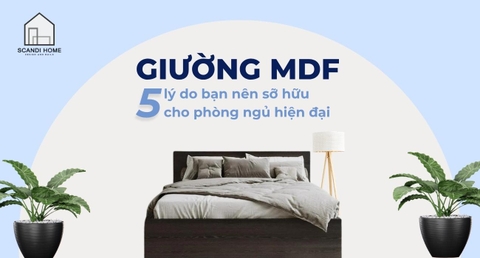 5 Lý do bạn nên sở hữu ngay một chiếc giường MDF cho phòng ngủ hiện đại
