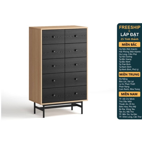 [Freeship Toàn quốc] CHOBI, Tủ lưu trữ DRA_310, 70x40x118cm, sản xuất bởi Scandi Home