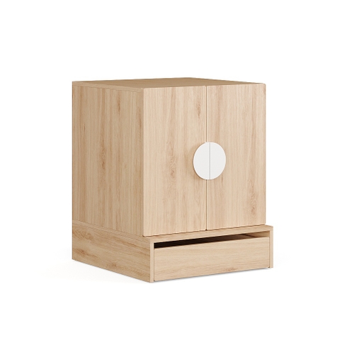 ZANOTTA, Tủ lưu trữ 2 ngăn 1 hộc kéo có tay nắm DRA_067, 60x63x76cm