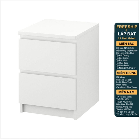 MOLTENI, Táp đầu giường 2 ngăn kéo DRA_001, 40x46x56cm