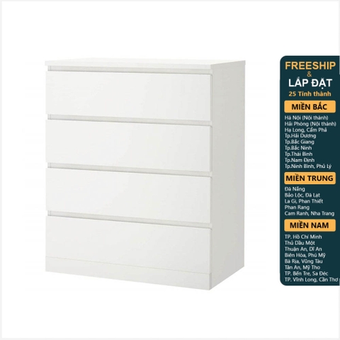 MOLTENI, Tủ lưu trữ đồ 4 ngăn kéo DRA_008, 80x48x100cm