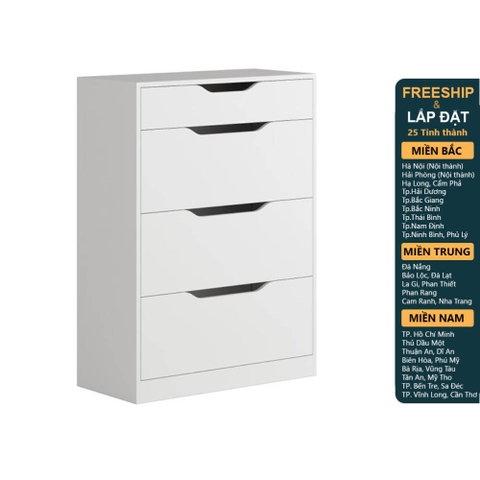 WINDY, Tủ lưu trữ 4 cửa mở DRA_251, 80x37x110cm, sản xuất bởi Scandi Home