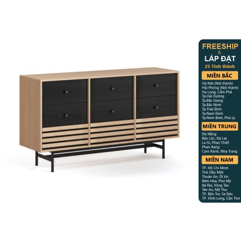 CHOCHU, Tủ lưu trữ, Tủ đựng đồ DRA_343, 140x40x78cm, sản xuất bởi Scandi Home