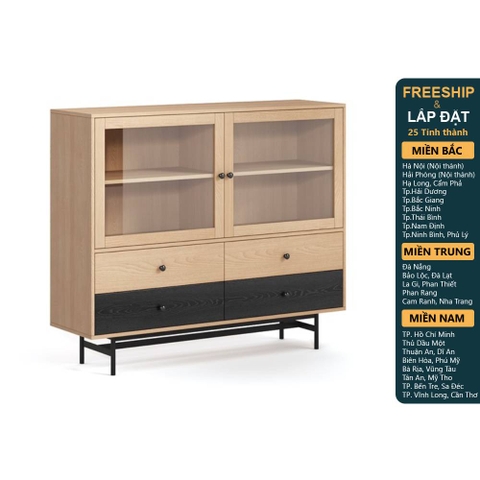 CHOCO, Tủ lưu trữ, Tủ đựng đồ DRA_331, 140x40x118cm, sản xuất bởi Scandi Home