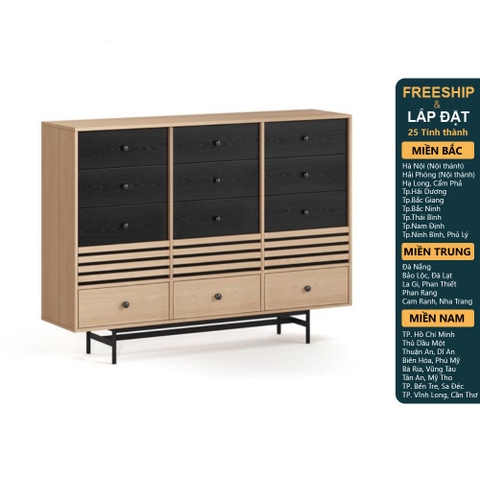 CHOCHU, Tủ lưu trữ, Tủ đựng đồ DRA_348, 160x40x118cm, sản xuất bởi Scandi Home