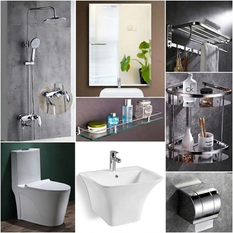 Combo thiết bị vệ sinh phòng tắm CB09 – Giá rẻ, mẫu đẹp, đầy đủ tiện nghi