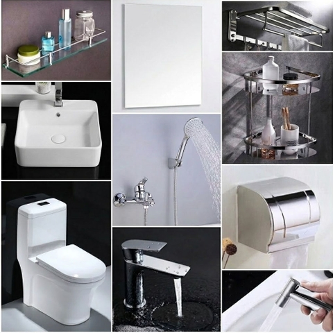 Combo Thiết Bị Vệ Sinh Phòng Tắm FTF01 – Giá Rẻ, Cao Cấp, Đầy Đủ Phụ Kiện