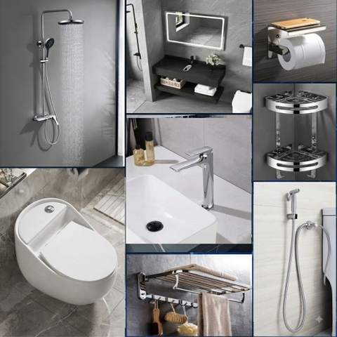 Combo Thiết Bị Vệ Sinh Phòng Tắm RGL77 Cao Cấp – Trọn Bộ Sang Trọng