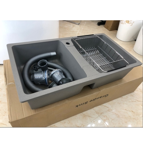 Chậu Rửa Bát Bằng Đá KB 8849GRAY