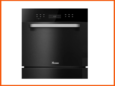 Máy Rửa Bát Texgio TGWF98SB Smart – 8-11 Bộ, Kết Nối WiFi, Diệt Khuẩn UV, Sấy Khí Nóng