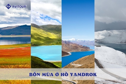 Bốn mùa ở hồ Yamdrok: Bản giao hưởng sắc màu của đất trời Tây Tạng