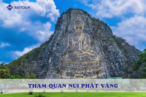 Check in Núi Phật Vàng - Thắng cảnh ấn tượng và linh thiêng tại Thái Lan