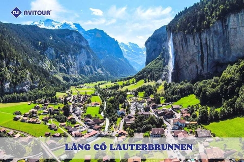 Choáng ngợp trước vẻ đẹp thung lũng tại làng cổ Lauterbrunnen Thụy Sĩ