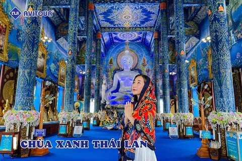 Ghé thăm cực phẩm Chùa Xanh Thái Lan