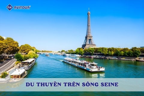 Hoàng hôn Paris tuyệt đẹp từ du thuyền trên sông Seine