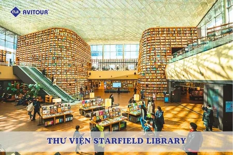 Thư viện Starfield Library: Chiêm ngưỡng “biển sách” giữa lòng Gangnam