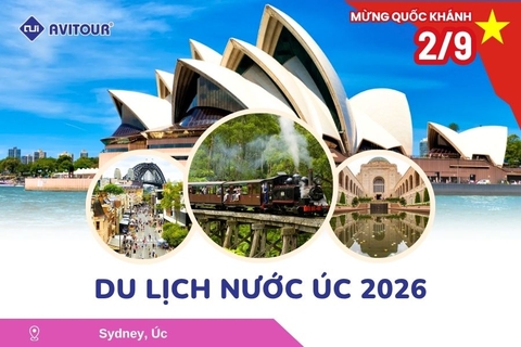 Du Lịch Nước Úc Lễ 2/9/2026: Hà Nội - Sydney- Canberra - Melbourne  - Hà Nội