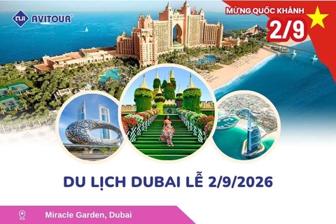 Du Lịch Dubai Lễ 2/9/2026: Dubai - Safari - Abu Dhabi
