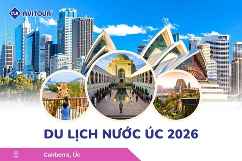 Du Lịch Nước Úc 2026: Hà Nội - Melbourne - Canberra - Sydney - Hà Nội