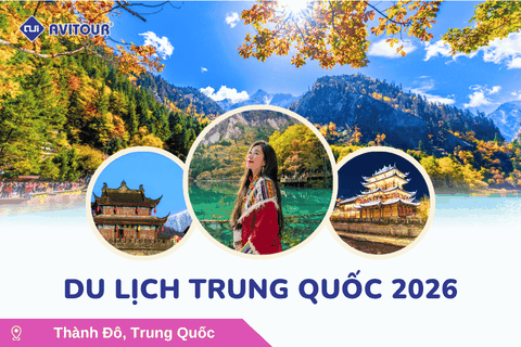 Du lịch Trung Quốc 2026: Tour Thành Đô - Cửu Trại Câu - Đô Giang Yển