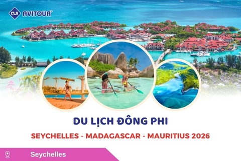 Du Lịch Đông Phi: Seychelles - Madagascar - Mauritius 2026
