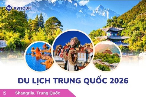 Du Lịch Trung Quốc 2026: Hà Nội - Đại Lý - Lệ Giang - Shangrila - Hà Nội (No Shopping)
