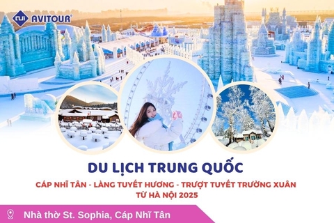 Du Lịch Trung Quốc: Tour Cáp Nhĩ Tân - Làng Tuyết Hương - Trượt Tuyết Trường Xuân