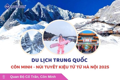 Du Lịch Trung Quốc: Tour Hà Nội - Côn Minh - Núi Tuyết Kiệu Tử