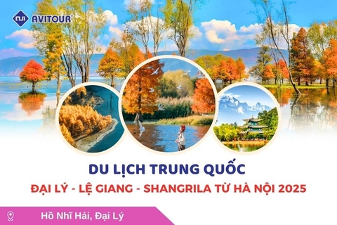 Du Lịch Trung Quốc: Tour Hà Nội - Đại Lý - Lệ Giang - Shangrila - Hà Nội