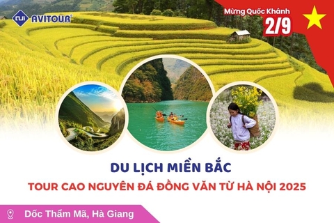 Du lịch Việt Nam lễ 2/9: Tour cao nguyên đá Đồng Văn từ Hà Nội 2025