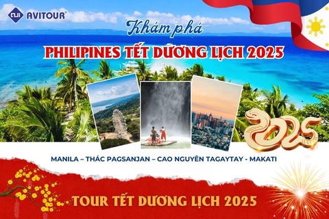 KHÁM PHÁ PHILIPPINES ( TẾT DƯƠNG LỊCH ): MANILA – THÁC PAGSANJAN – CAO NGUYÊN TAGAYTAY - MAKATI