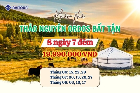 Khám phá thảo nguyên Ordos bất tận | HÀ NỘI – ORDOS – NGÂN XUYÊN – KANGBASHI – HÀ NỘI