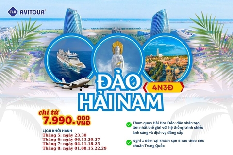 Ghé thăm đảo Hải Nam - Trung Quốc | HÀ NỘI - ĐẢO HẢI NAM - TAM Á - HẢI HOA ĐẢO - HÀ NỘI