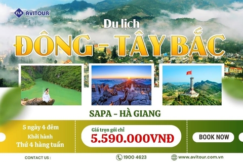 Du lịch Đông Tây Bắc 2023| Hà Nội – Sapa – Hà Giang – Hà Nội