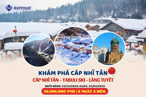 Tham quan Cáp Nhĩ Tân thiên đường tuyết trắng | CÁP NHĨ TÂN - YABULI SKI - LÀNG TUYẾT