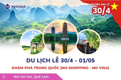 Du Lịch Lễ 30/4: Khám Phá Trung Quốc (No Shopping - No Visa)