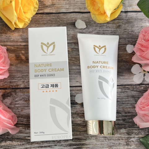 KEM DƯỠNG THỂ TOÀN THÂN, TRẮNG, MỊN, THIÊN NHIÊN EUROPE COSMETIC (TUÝP) - NATURE BODY CREAM