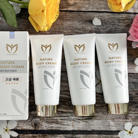 KEM DƯỠNG THỂ TOÀN THÂN, TRẮNG, MỊN, THIÊN NHIÊN EUROPE COSMETIC (TUÝP) - NATURE BODY CREAM