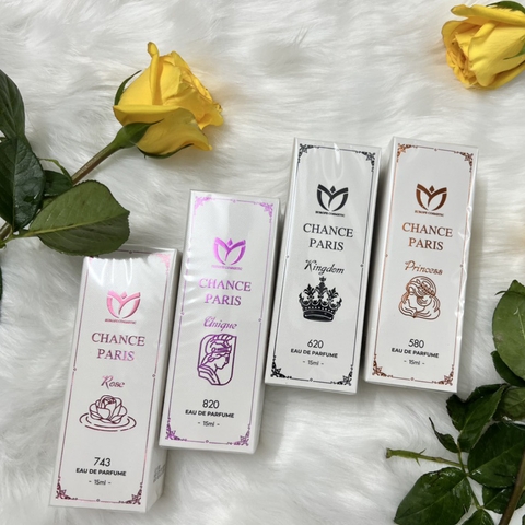 NƯỚC HOA PARIS 4 MÙI HƯƠNG 15 ML - CHÂU ÂU