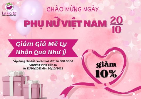 ƯU ĐÃI NGÀY PHỤ NỮ VIỆT NAM 20/10