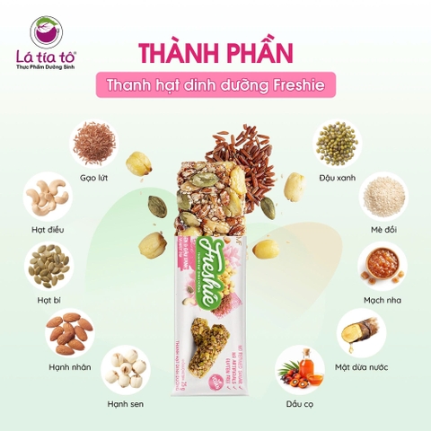 Thanh hạt dinh dưỡng Freshie - Hạt sen & Đậu xanh