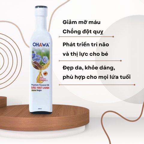 Dầu hạt lanh cao cấp OHAWA (250ml / 500ml)