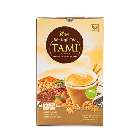 Bột ngũ cốc Tami 900gr ít đường - 50 gói
