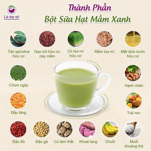 Bột sữa hạt mầm xanh ( Hộp giấy )