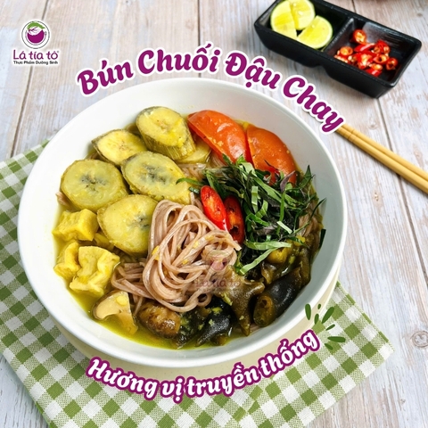 Bún chuối đậu