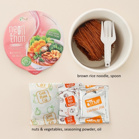 Bún Gạo Lứt Ăn Liền - Vị Rau Củ Hạt Ngũ Cốc