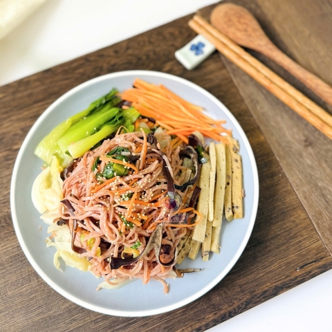 Bún lứt xào ngũ sắc