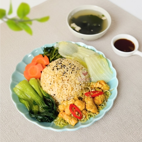 Cơm đạm lúa mì xào sả ớt