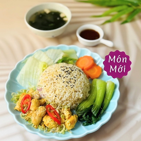 Cơm đạm lúa mì xào sả ớt