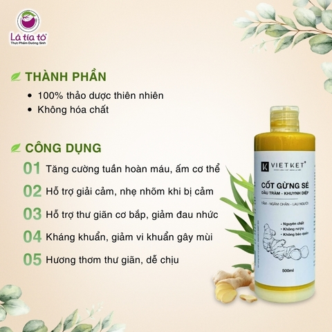 Cốt gừng sẻ - Dầu Tràm, Khuynh Diệp